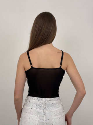 Body Semi Trasparente Vanity Nero