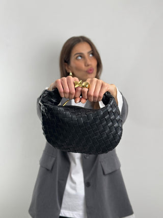 Borsa a Mano Knot Nera