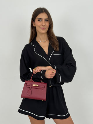 Borsa a Mano Grace Bordeaux