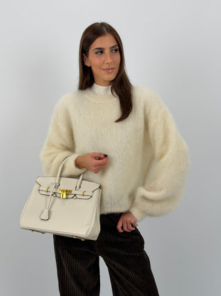 Borsa a Mano Cassy Crema