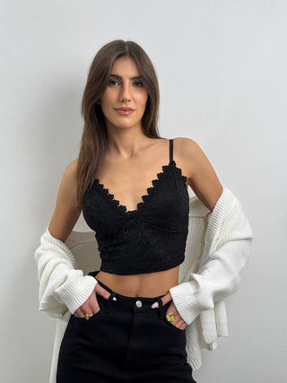 Bralette in Pizzo Nero