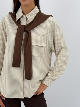 Camicia Effetto Maglione sulle Spalle