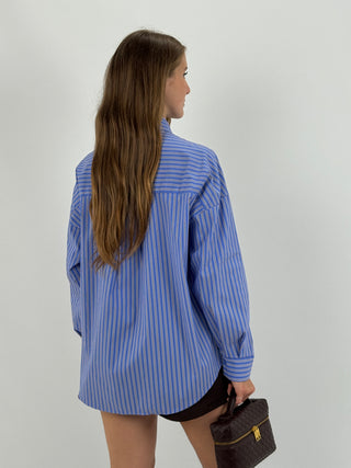 Camicia a Righe Azzurra