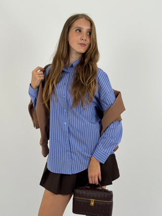 Camicia a Righe Azzurra