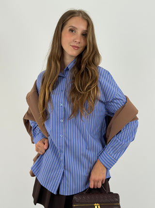Camicia a Righe Azzurra