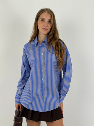 Camicia a Righe Azzurra