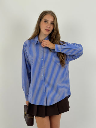 Camicia a Righe Azzurra