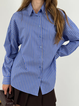 Camicia a Righe Azzurra