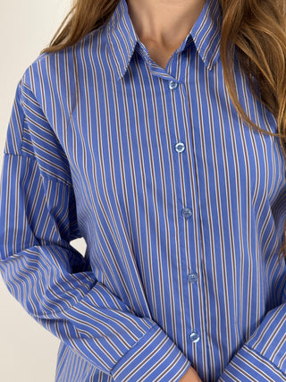 Camicia a Righe Azzurra