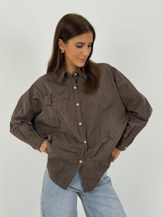 Camicia a Righe con Fiocchi