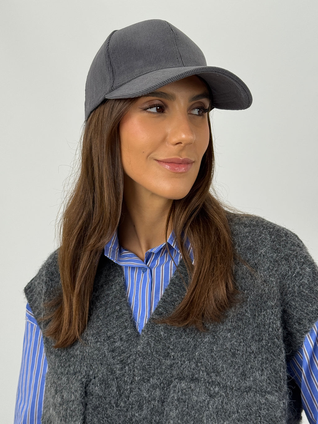 Cappello Grigio Con Frontino In Velluto Paloma Store – PALOMA Store