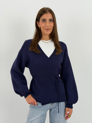Cardigan Twist Blu