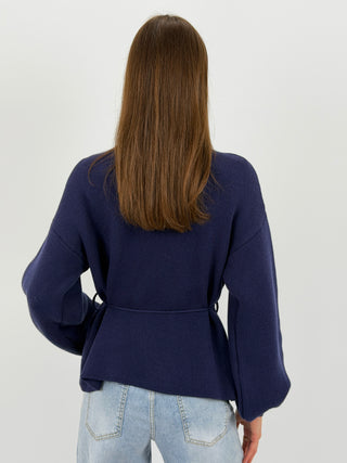 Cardigan Twist Blu