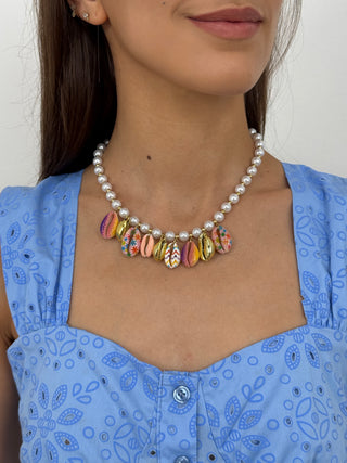 Collier Coeurs et Perles