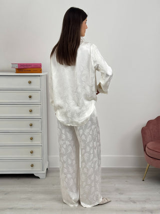 Completo Camicia e Pantalone Palm Bianco