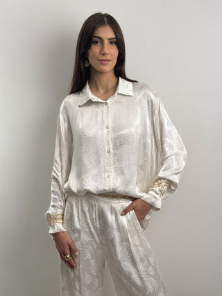 Completo Camicia e Pantalone Palm Bianco