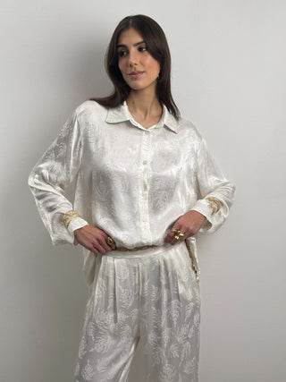 Completo Camicia e Pantalone Palm Bianco