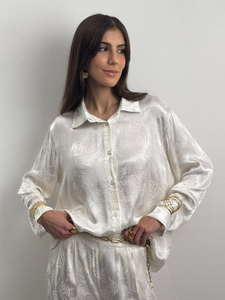 Completo Camicia e Pantalone Palm Bianco