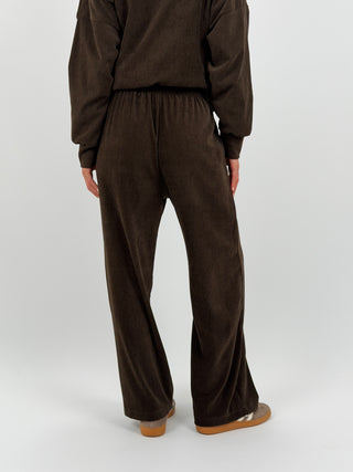 Tuta Jeanne in Velluto Marrone