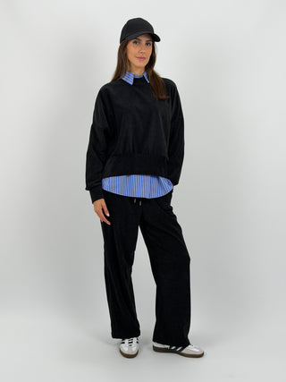 Tuta Jeanne in Velluto Nera