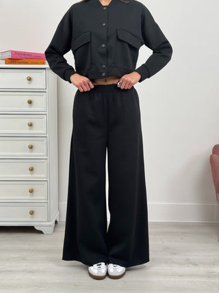 Completo Tuta Bomber e Pantalone Shayla Nero
