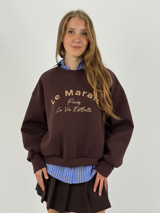 Felpa Le Marais Marrone