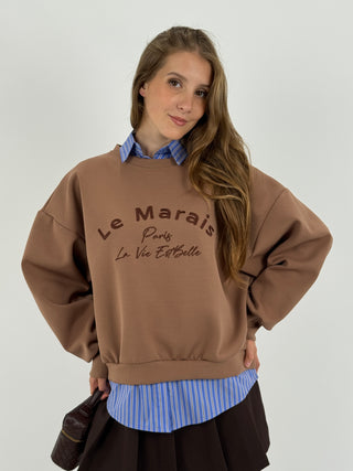 Felpa Le Marais Mocha Mousse
