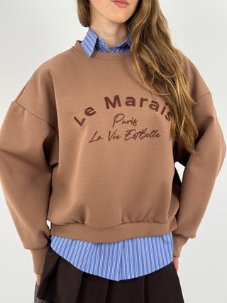 Felpa Le Marais Mocha Mousse