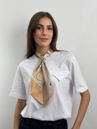 Foulard Beige