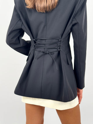 Blazer Lumina con Lacci Nero
