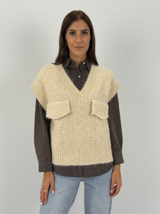 Gilet con Tasconi Crema