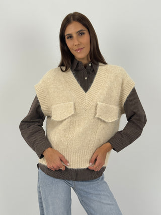 Gilet con Tasconi Crema