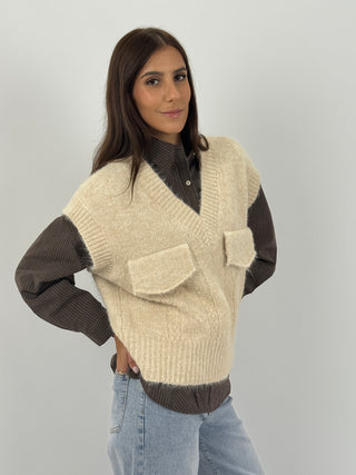 Gilet con Tasconi Crema