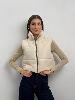 Gilet Imbottito Urbain Beige