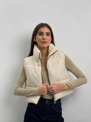 Gilet Imbottito Urbain Beige