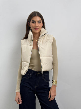 Gilet Imbottito Urbain Beige