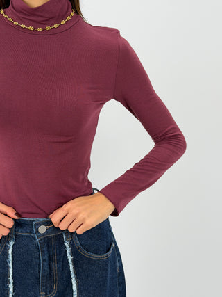 Dolcevita Ultralight con Cashmere Bordeaux