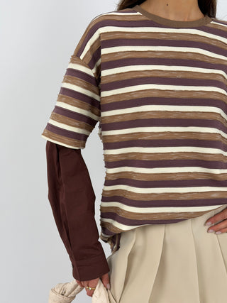 Maglia con Maniche a Camicia