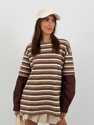 Maglia con Maniche a Camicia