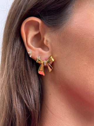Boucles d'oreilles en forme de nœud