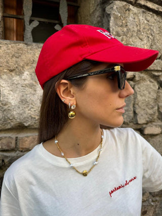 Orecchini Sfera Pendente e Cristalli - PALOMA Store