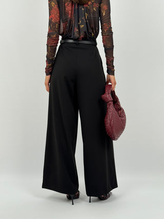 Pantalone Wide Leg Nero