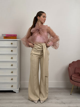 Pantalone Palazzo Eclat Beige