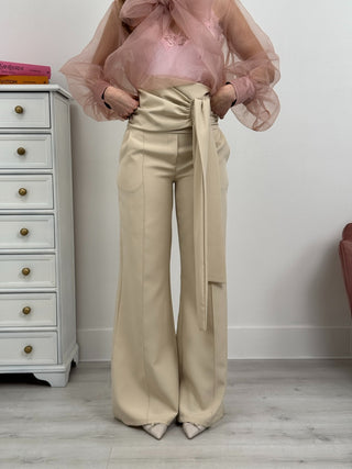 Pantalone Palazzo Eclat Beige