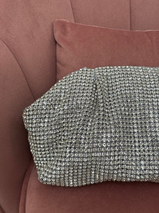 Pochette en strass et diamants