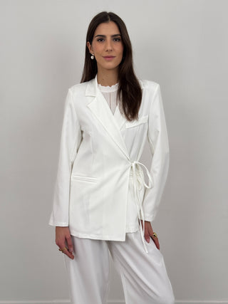 Tailleur con Laccio Laterale Ally Bianco