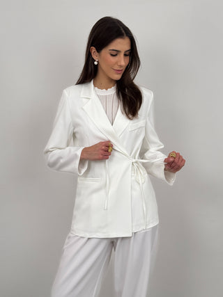 Tailleur con Laccio Laterale Ally Bianco