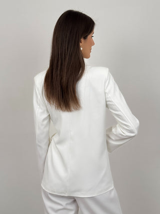 Tailleur con Laccio Laterale Ally Bianco