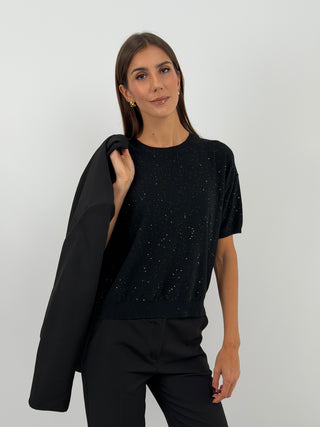 Maglia Sequin Nera