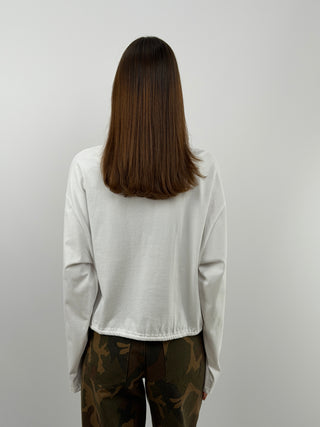 White Collared Sweater